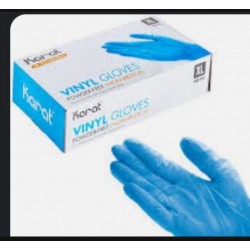 BLUE VINYL GLOVES