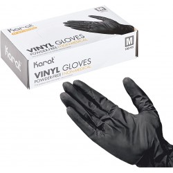 BLACK VINYL GLOVES
